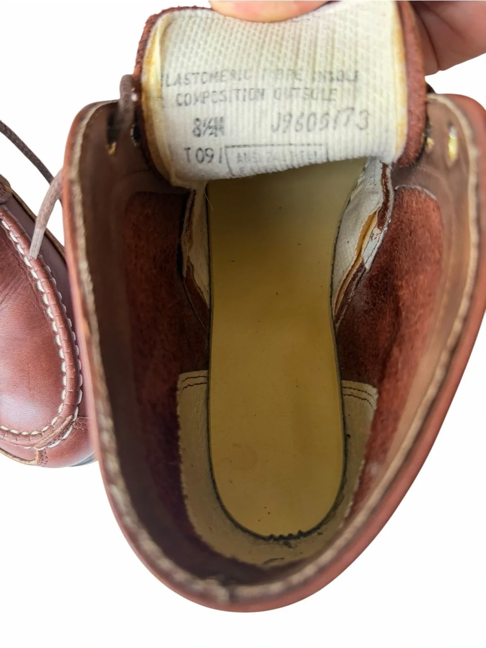 VTG 90s Iron Age Leather Moc Toe Chukka Steel Toe Boots 8.5N